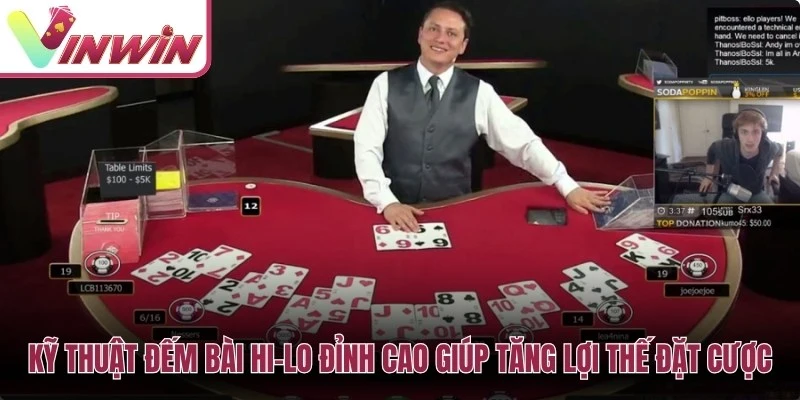 Đếm bài Hi-Lo trong blackjack online có giới hạn và không bảo đảm thắng chắc