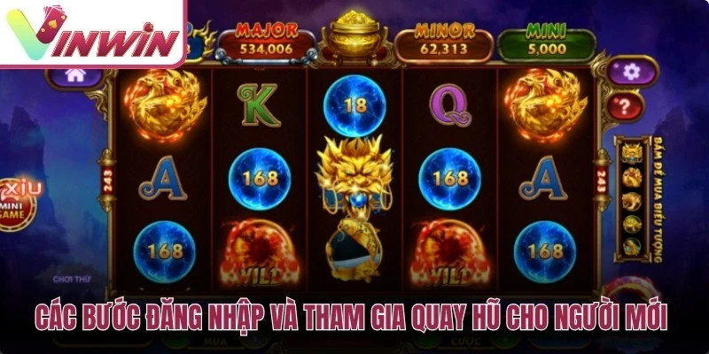 Các bước vào game Kho Báu Hải Tặc Vinwin từ đăng nhập kiểm tra ví đến chọn mức quay