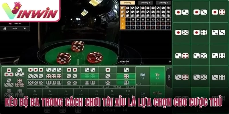 Cửa bộ ba trong tài xỉu có điều kiện xuất hiện khó hơn nên cần kiểm soát vốn