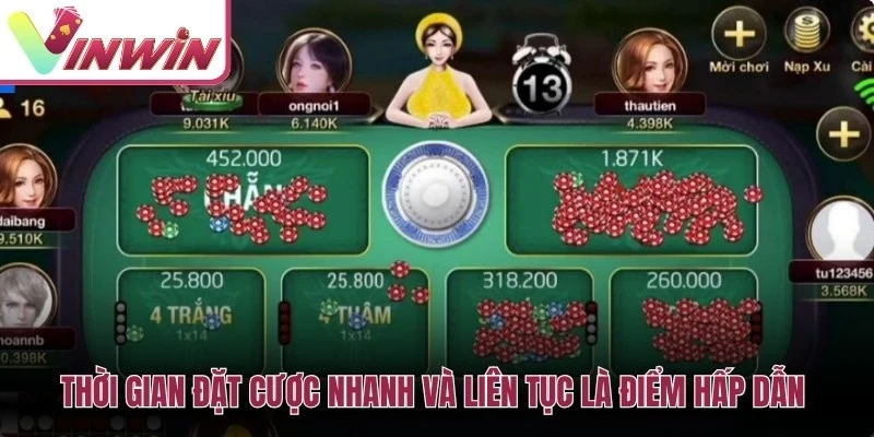 Thời gian đặt cược xóc đĩa nhanh nên cần kiểm tra cửa cược trước khi xác nhận
