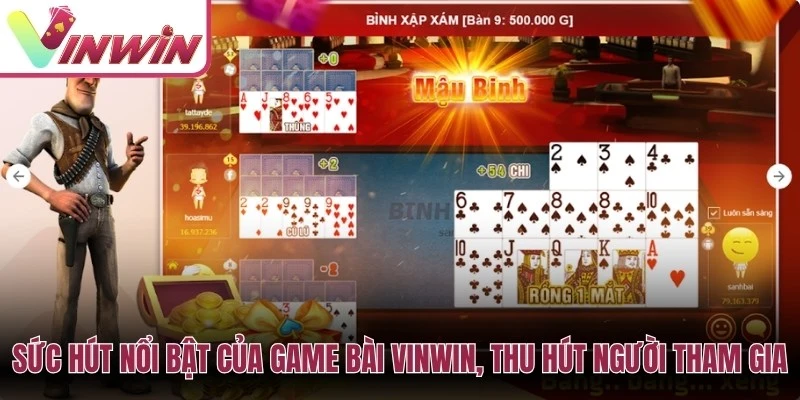 Người chơi chọn trò game bài Vinwin theo luật chơi, tốc độ ván và mức độ kỹ năng