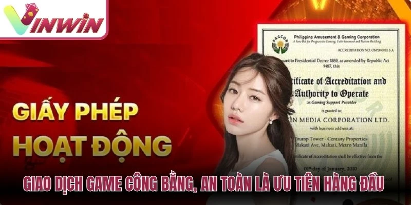 Giấy phép Vinwin không thay thế cho điều kiện nạp rút và quy trình đối soát giao dịch
